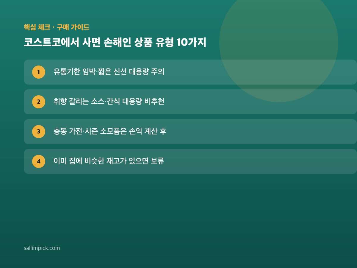 코스트코에서 사면 손해인 상품 유형 10가지 — 가이드 이미지 1